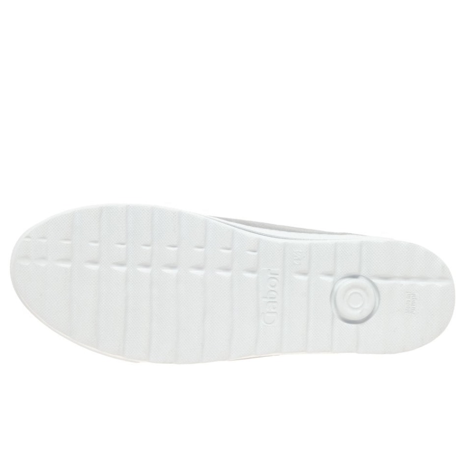 Gabour | Baskets Décontractées Exclusives En Daim Gris Clair Chiné Pour Femmes